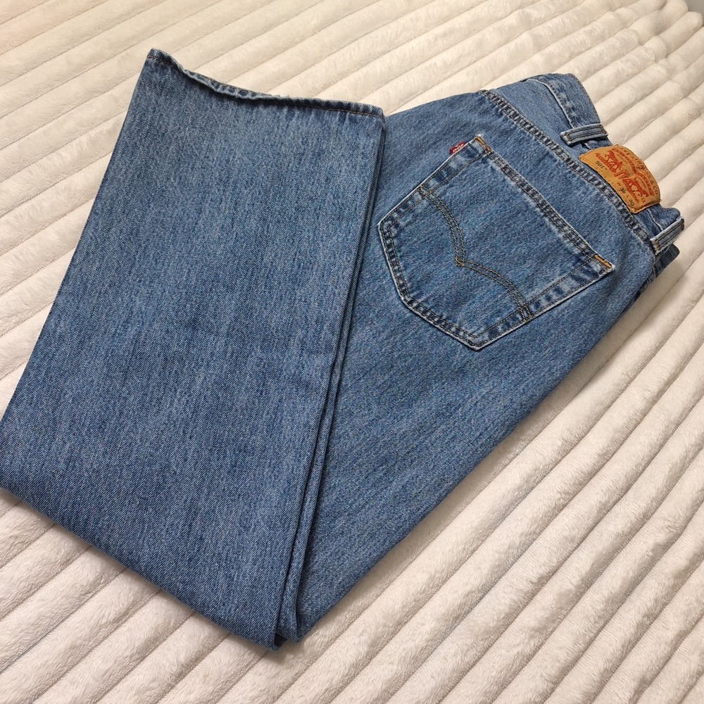 Levis 501 Button Fly XX HEAVY‎ DUTY JEANS Mens 38X30 Med Wash Denim Cowboy Rodeo
